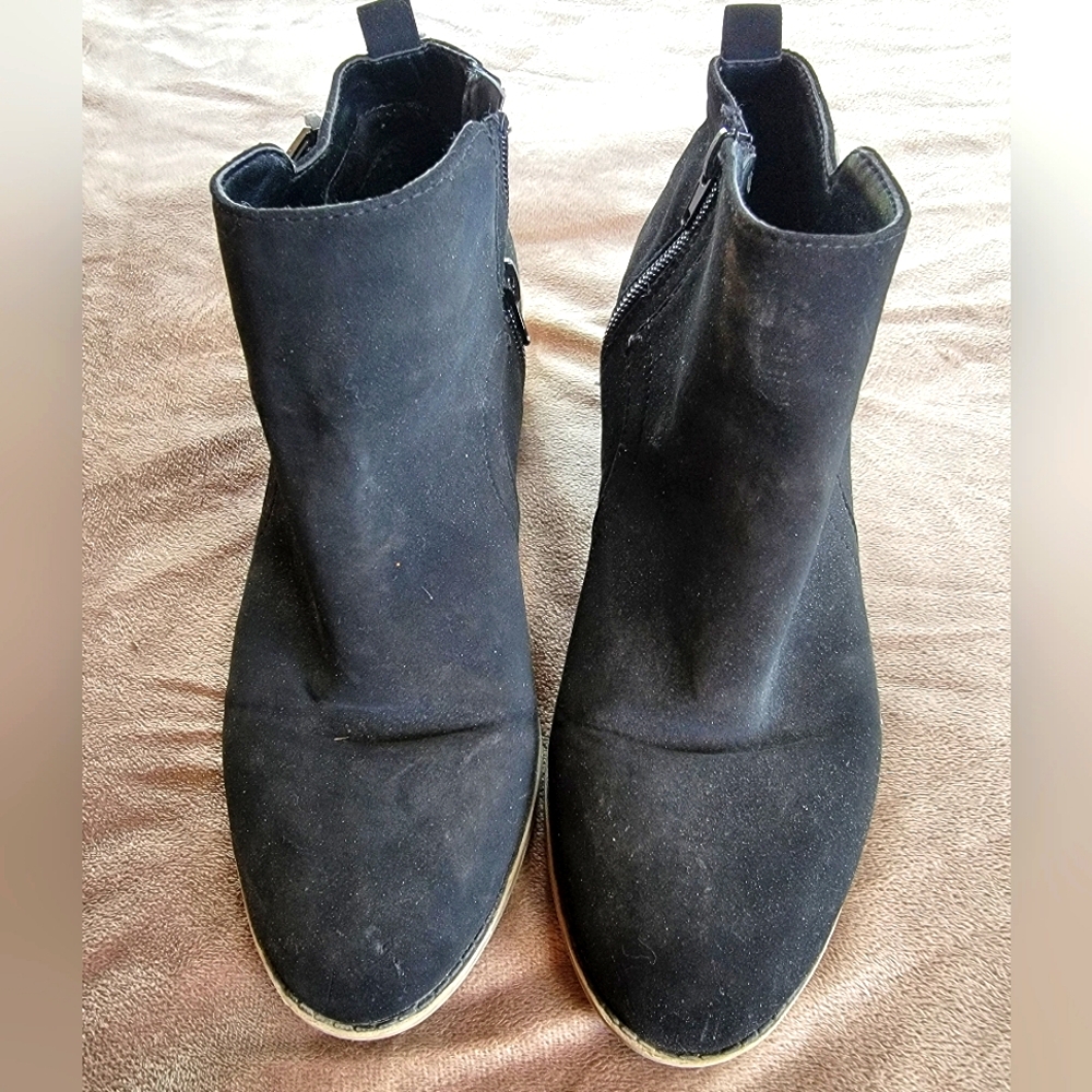 Black Suede Booties